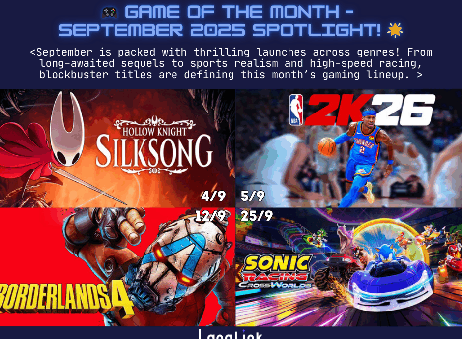 LLGames Linkedin Post Games of Sept 2025