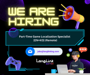 Linkedin Hiring Post LLG Part Time Localization Specialist EN2KO